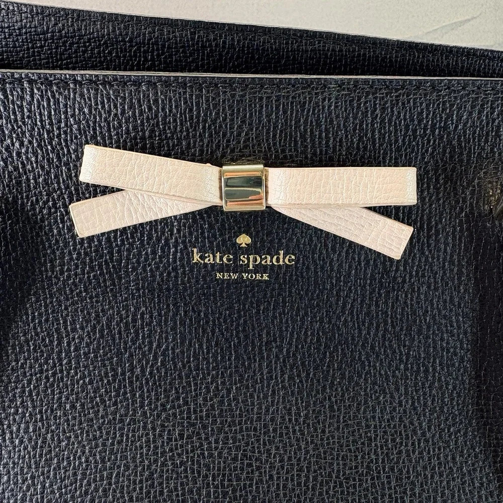 Kate Spade New York Henderson Street Maryanne Pebbled Leather Tote Bag bow *Read